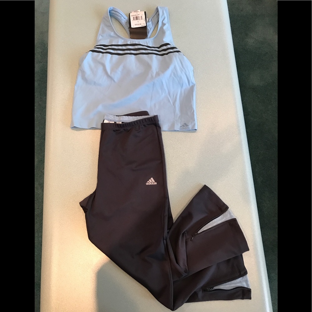 Adidas Seamless Tank and Matching capris